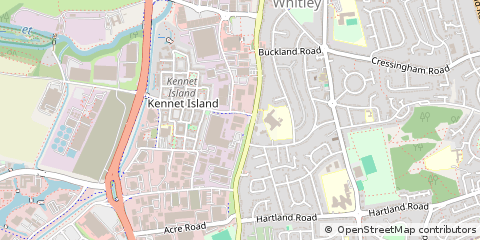 Map of Reading, Berkshire