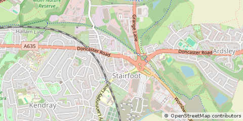 Map of Barnsley, South Yorkshire