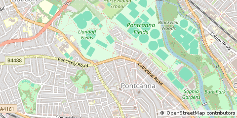 Map of Cardiff
