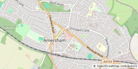 Map of Amersham, Buckinghamshire
