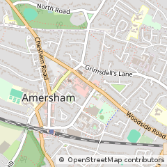 Map of Amersham, Buckinghamshire