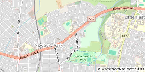 Map of Ilford, Essex