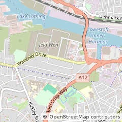 Map of Lowestoft, Suffolk