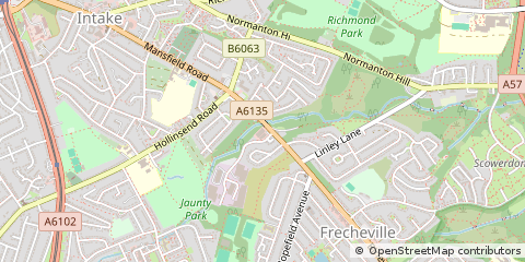 Map of Sheffield