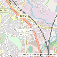 Map of Chesterfield, Derbyshire