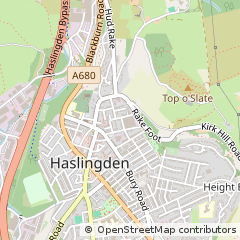 Map of Rossendale, Lancashire