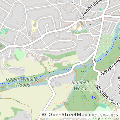 Map of Sheffield, South Yorkshire