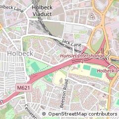 Map of Leeds, West Yorkshire