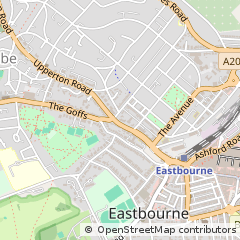 Map of Eastbourne, East Sussex