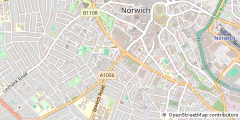 Map of Norwich, Norfolk