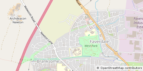 Map of Darlington