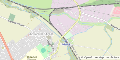 Map of Doncaster, South Yorkshire