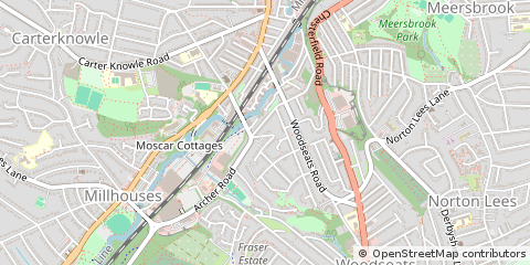 Map of Sheffield