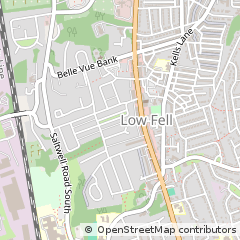 Map of Gateshead