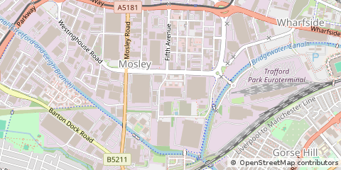 Map of Trafford Park