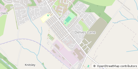 Map of Consett, County Durham