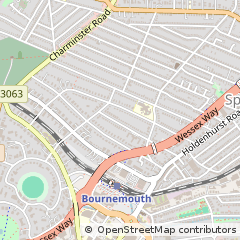 Map of Bournemouth, Dorset