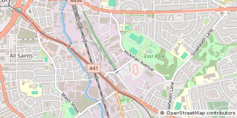 Map of Wolverhampton, West Midlands