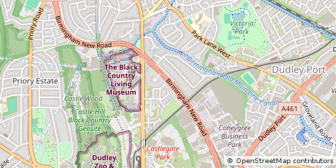 Map of Dudley