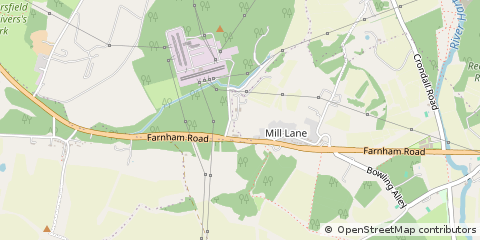Map of Crondall, Farnham