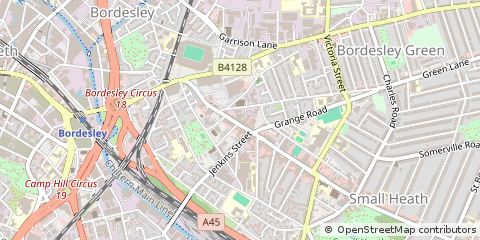 Map of Birmingham, West Midlands