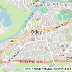 Map of Otley, West Yorkshire