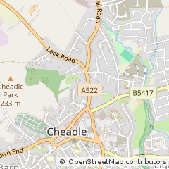 Map of Stoke-on-Trent, Staffordshire