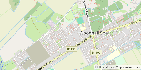 Map of Woodhall SPA, Lincolnshire