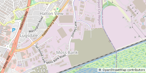 Map of Widnes, Cheshire