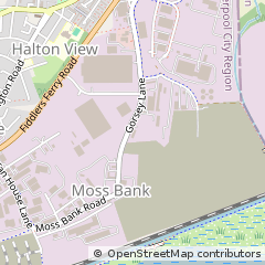 Map of Widnes, Cheshire