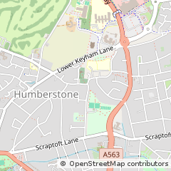 Map of Leicester, Leicestershire