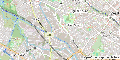 Map of West Bromwich, West Midlands