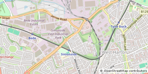 Map of South Shields, NEW Castle