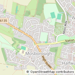 Map of Sheffield, South Yorkshire