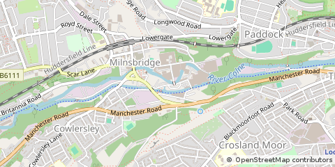 Map of Huddersfield
