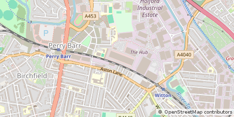 Map of Witton, Birmingham