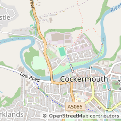 Map of Cockermouth, Cumbria
