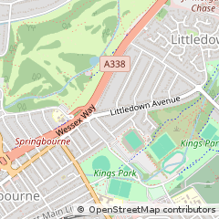 Map of Bournemouth, Hants