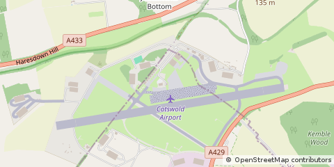 Map of Cirencester, Gloucestershire