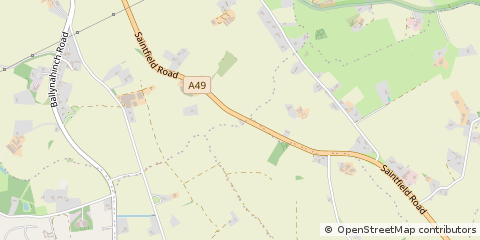 Map of Lisburn, County Antrim