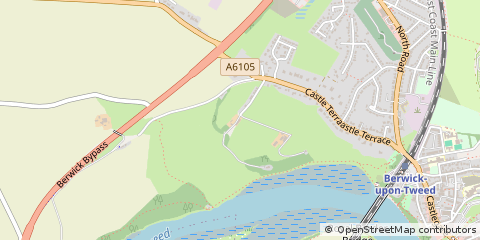 Map of Berwick Upon Tweed