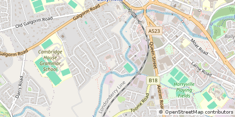 Map of Ballymena
