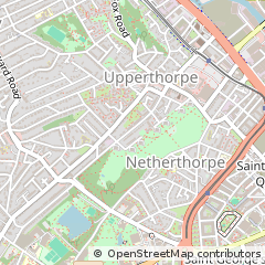 Map of Sheffield, Yorkshire