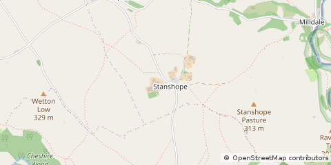Map of Ashbourne, Derbyshire