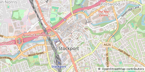 Map of Stockport
