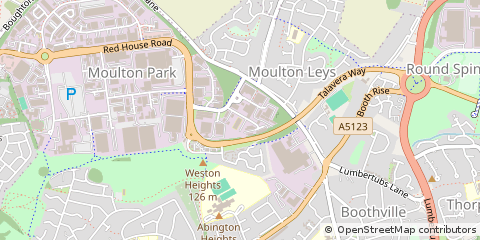 Map of Northampton