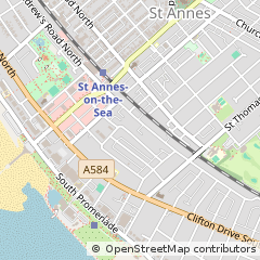 Map of Lytham ST. Annes, Lancashire