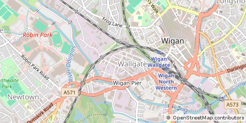 Map of Wigan