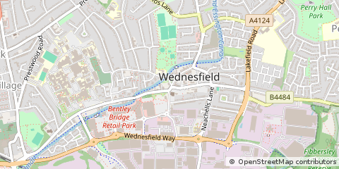 Map of Wolverhampton, West Midlands