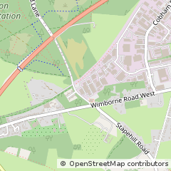 Map of Wimborne, Dorset